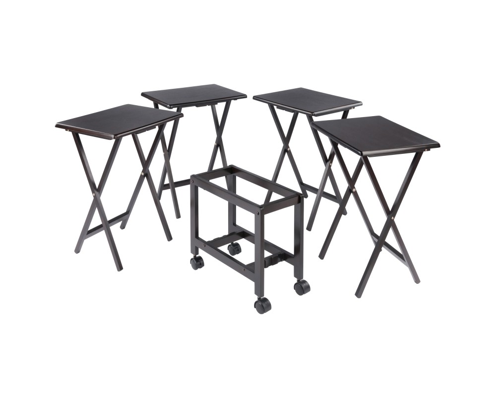Allen 5-Pc Snack Table Set, Coffee