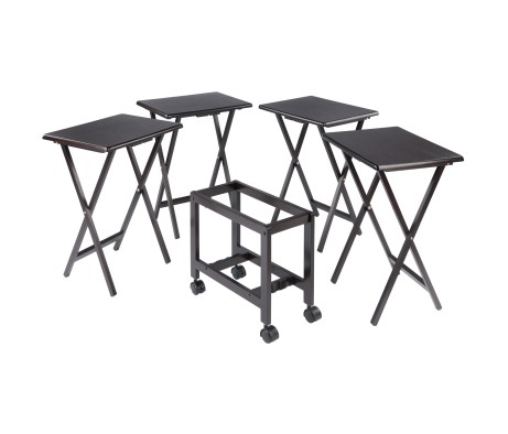 Allen 5-Pc Snack Table Set, Coffee