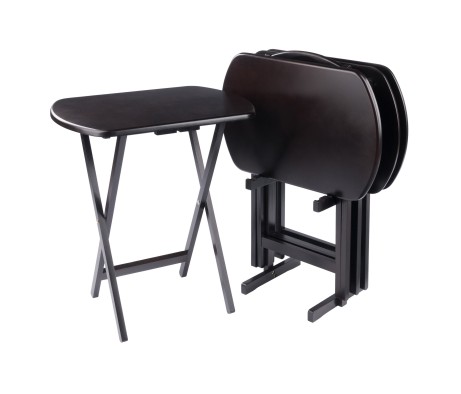 Corbett 5-Pc Oversized Snack Table Set, Coffee