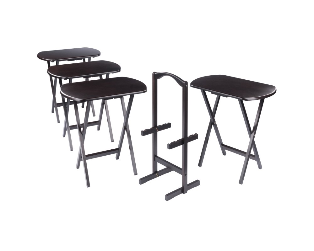 Corbett 5-Pc Oversized Snack Table Set, Coffee