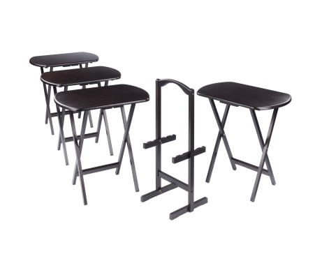 Corbett 5-Pc Oversized Snack Table Set, Coffee