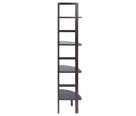 Aiden 4-Tier Corner Baker's Rack, 63' High, 14' Wide, Coffee