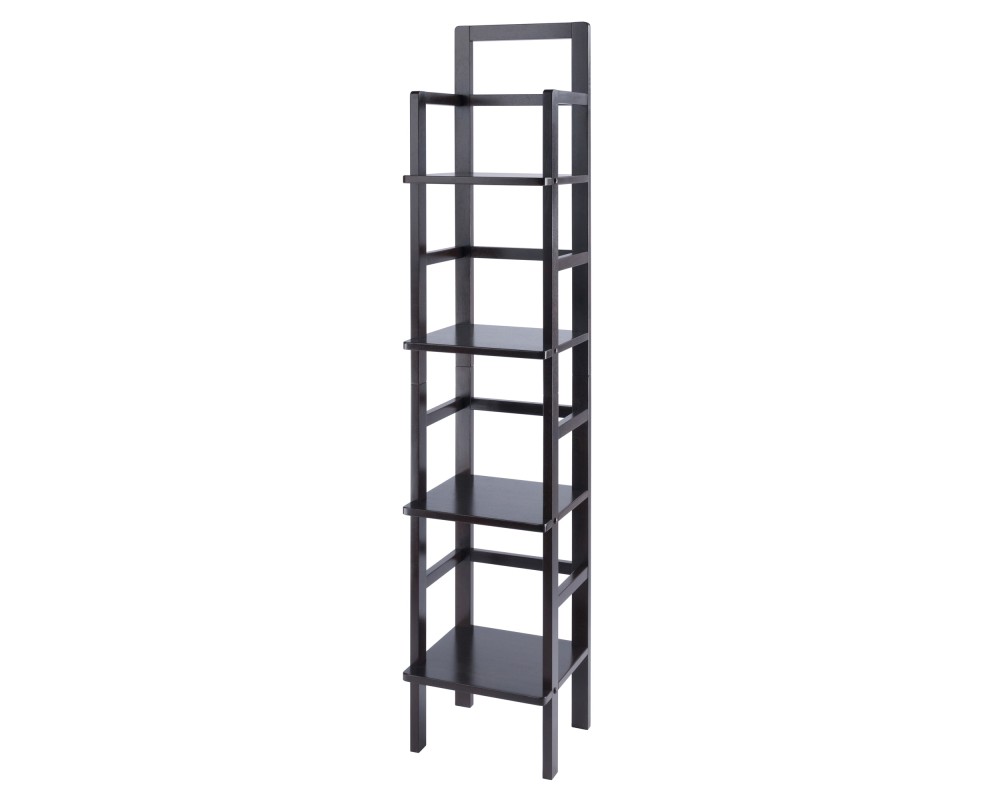 Aiden 4-Tier Narrow Baker's Rack, 71' High, 15' Wide, Coffee
