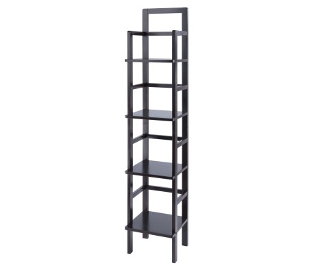 Aiden 4-Tier Narrow Baker's Rack, 71' High, 15' Wide, Coffee