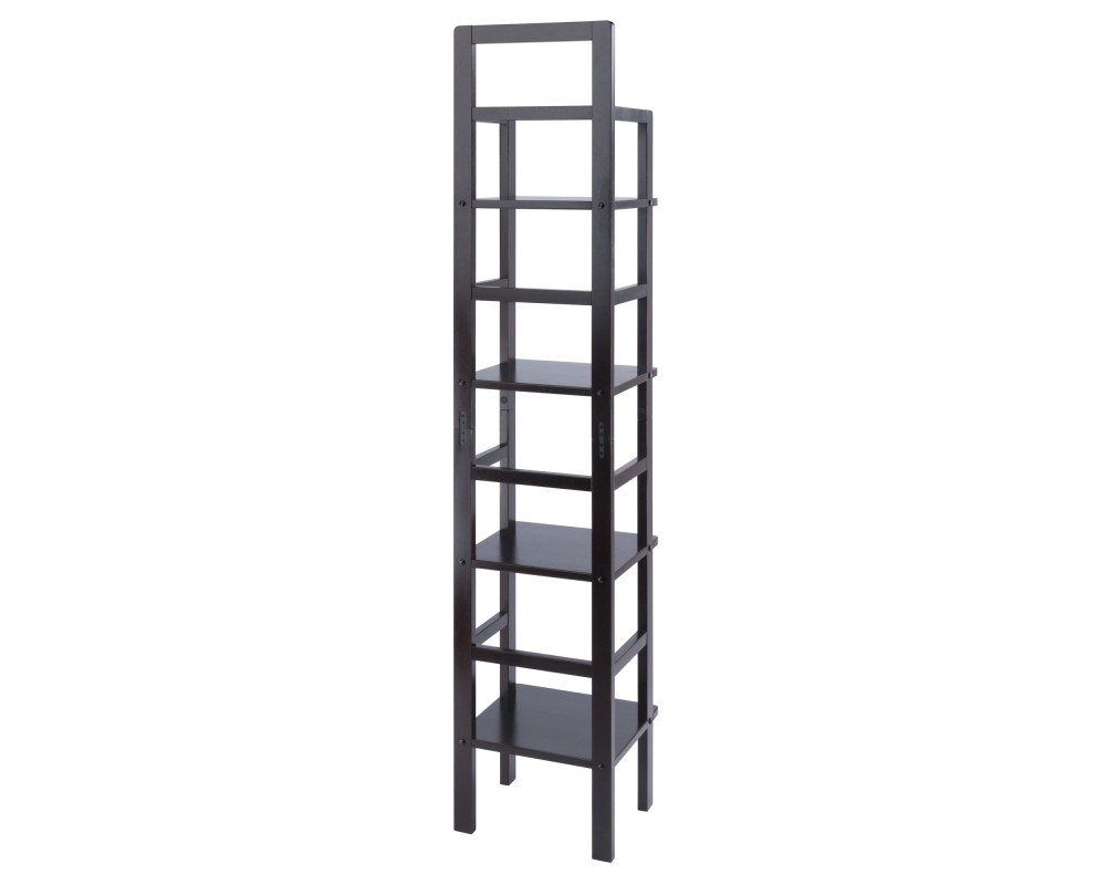 Aiden 4-Tier Narrow Baker's Rack, 71' High, 15' Wide, Coffee