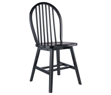 Windsor 2-Pc Chair Set, Black
