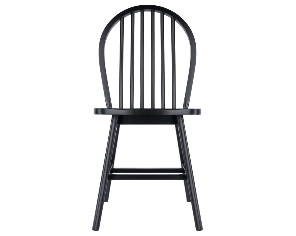 Windsor 2-Pc Chair Set, Black