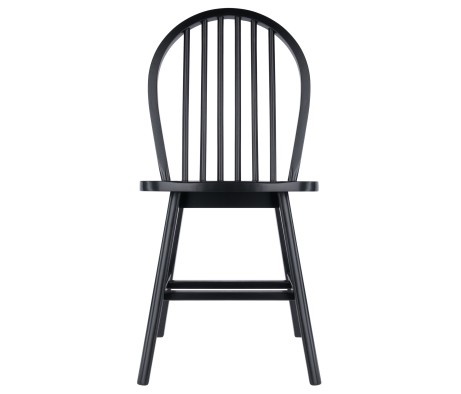 Windsor 2-Pc Chair Set, Black