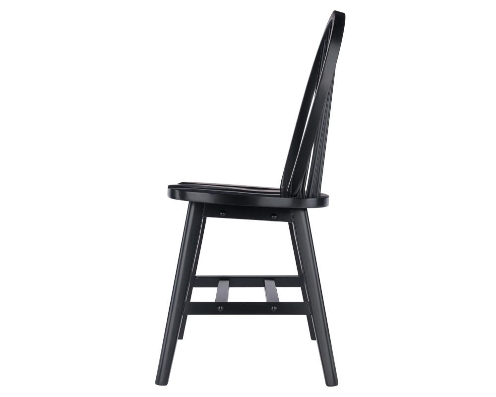 Windsor 2-Pc Chair Set, Black