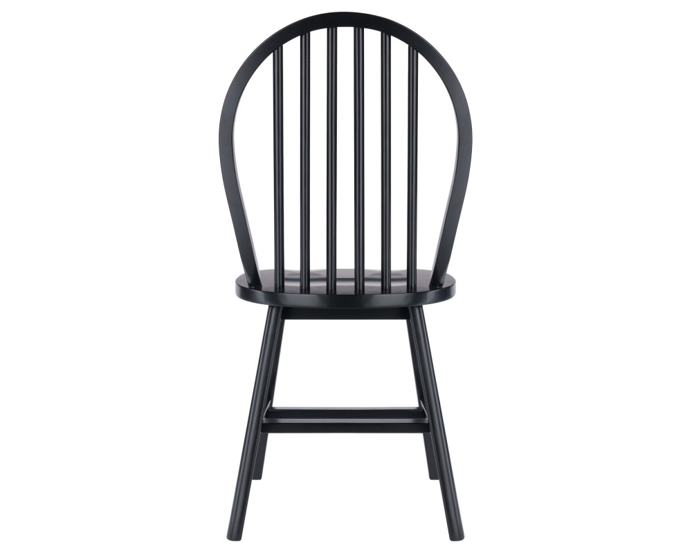 Windsor 2-Pc Chair Set, Black