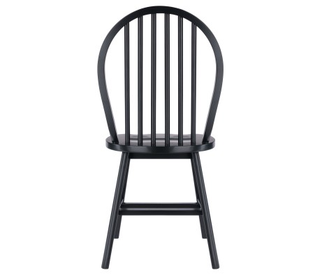 Windsor 2-Pc Chair Set, Black
