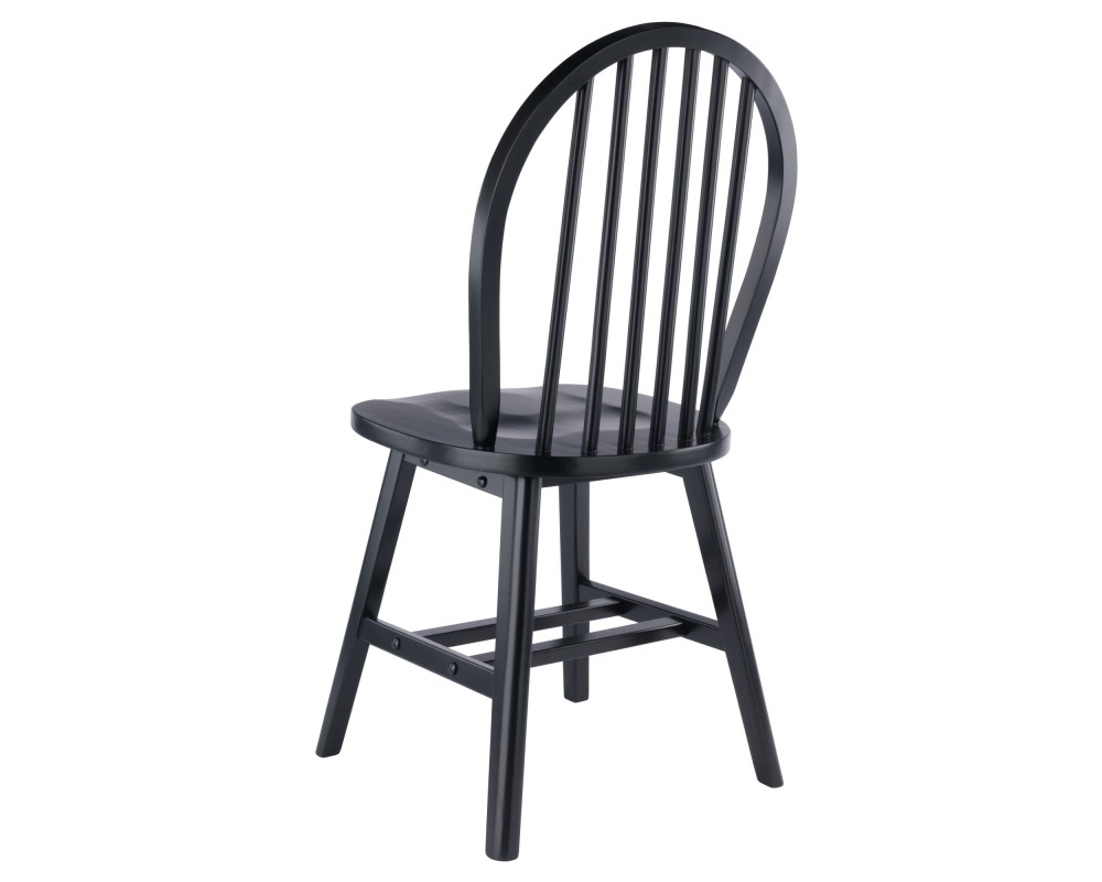 Windsor 2-Pc Chair Set, Black