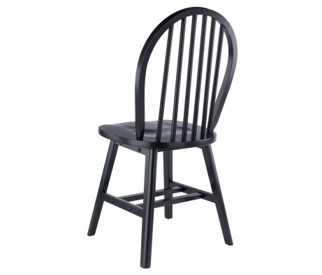 Windsor 2-Pc Chair Set, Black