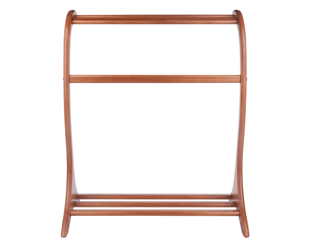 Bella Blanket Rack, Teak Finish