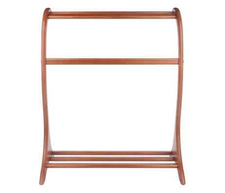 Bella Blanket Rack, Teak Finish
