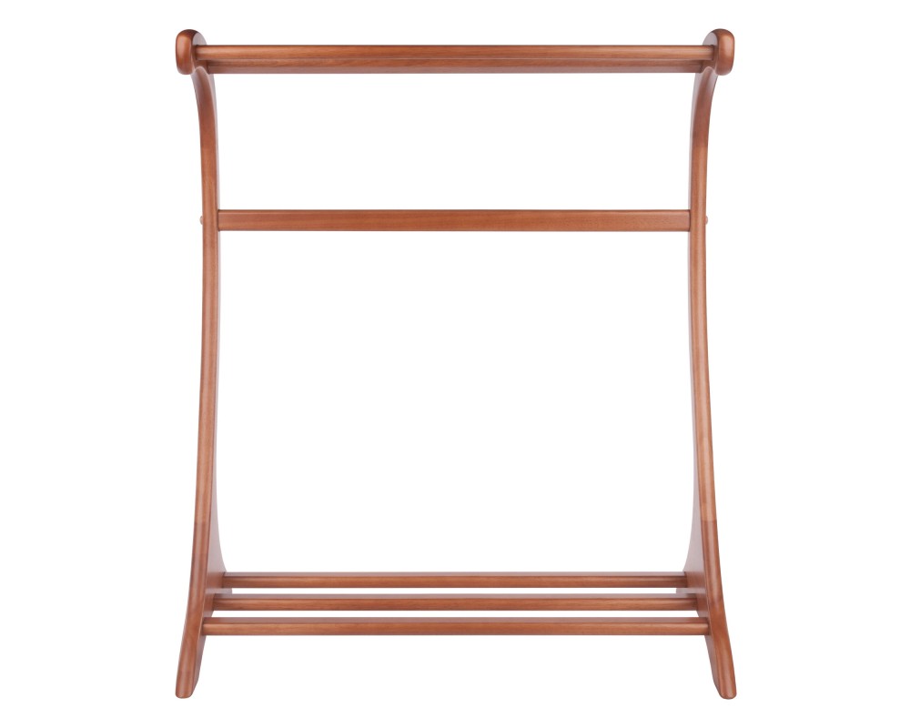 Bella Blanket Rack, Teak Finish
