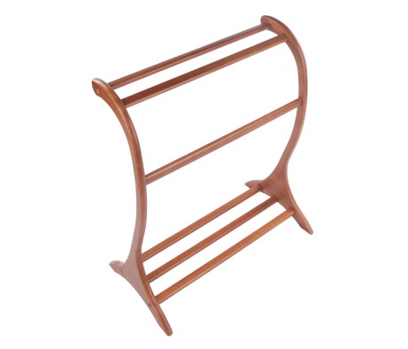 Bella Blanket Rack, Teak Finish