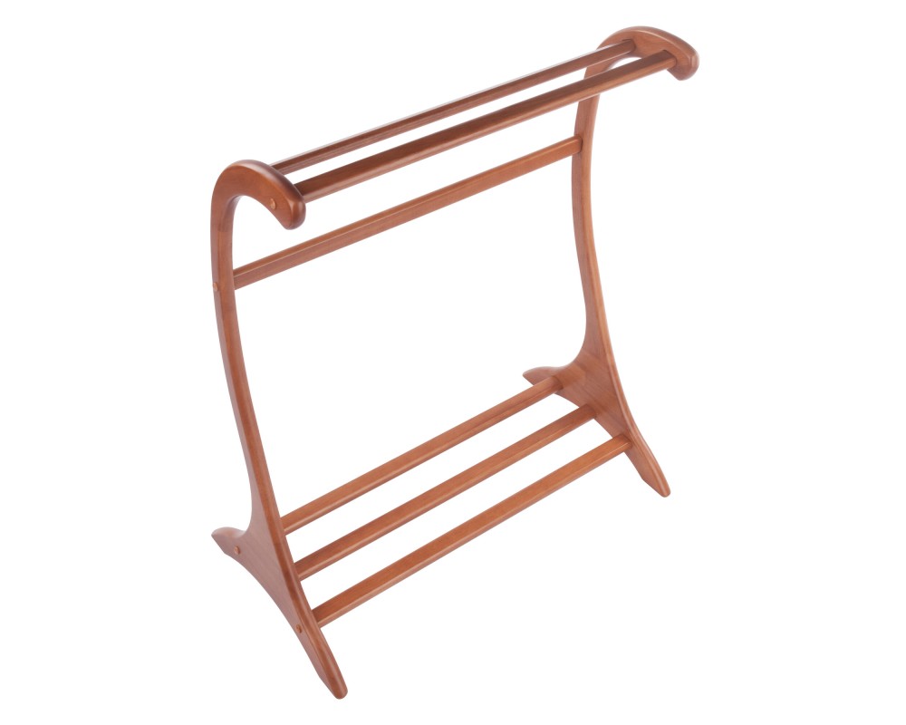 Bella Blanket Rack, Teak Finish