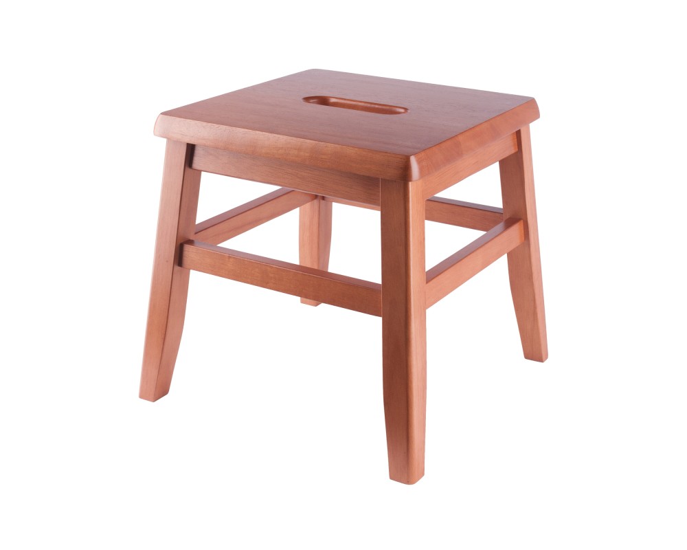 Kaya 2-Pc Step Stool Set, 12' High, Teak