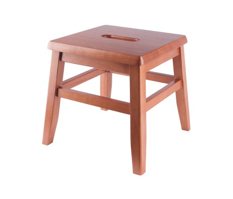 Kaya 2-Pc Step Stool Set, 12' High, Teak