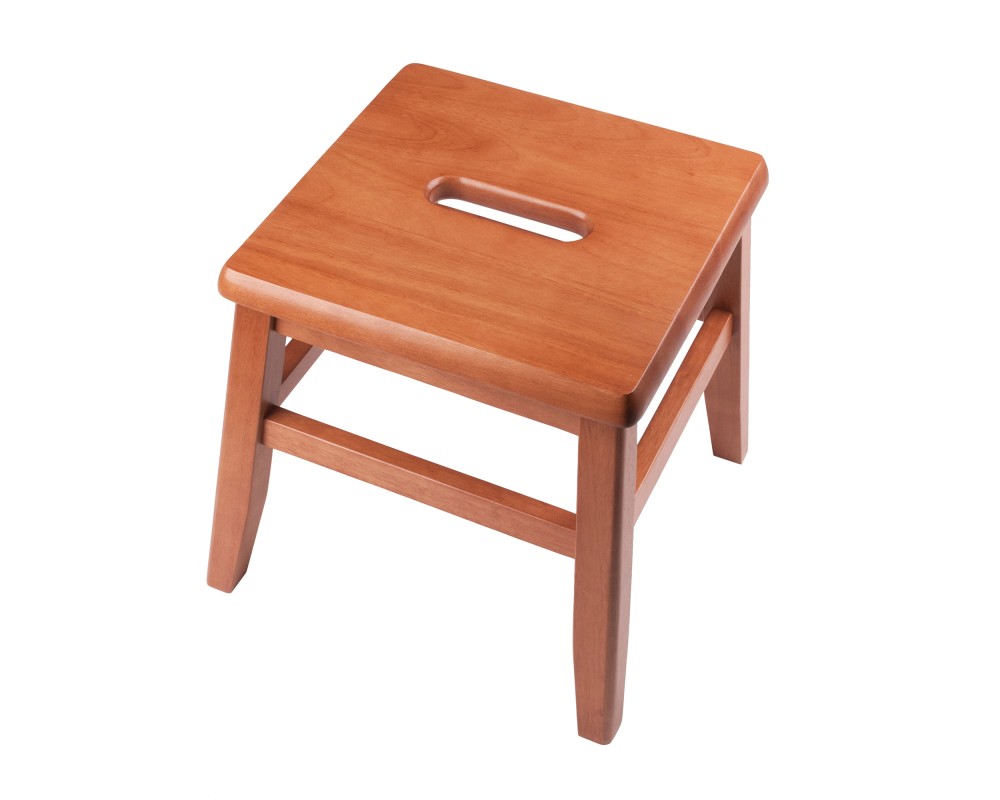 Kaya 2-Pc Step Stool Set, 12' High, Teak