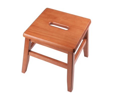 Kaya 2-Pc Step Stool Set, 12' High, Teak