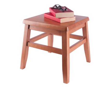 Kaya 2-Pc Step Stool Set, 12' High, Teak