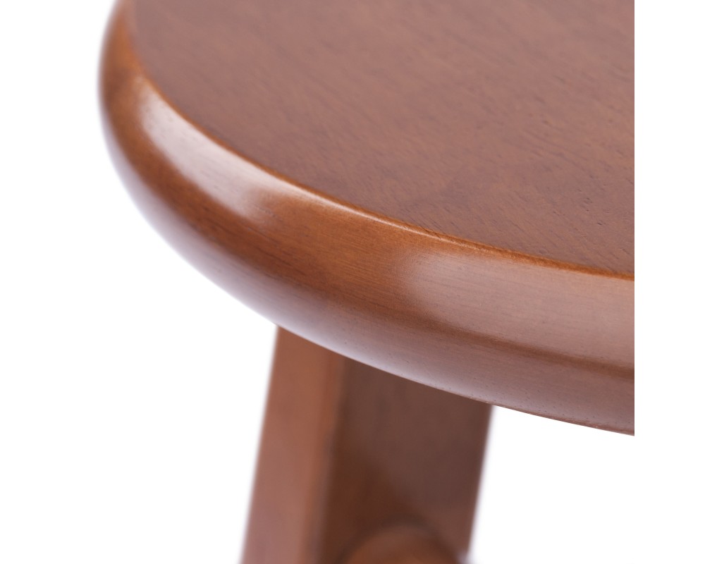 Element 2-Pc Square Legs Dining Stool Set, Teak Finish