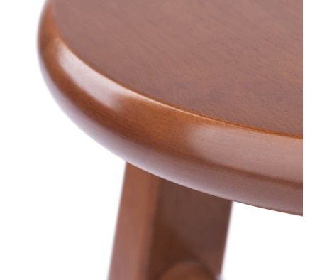 Element 2-Pc Square Legs Dining Stool Set, Teak Finish