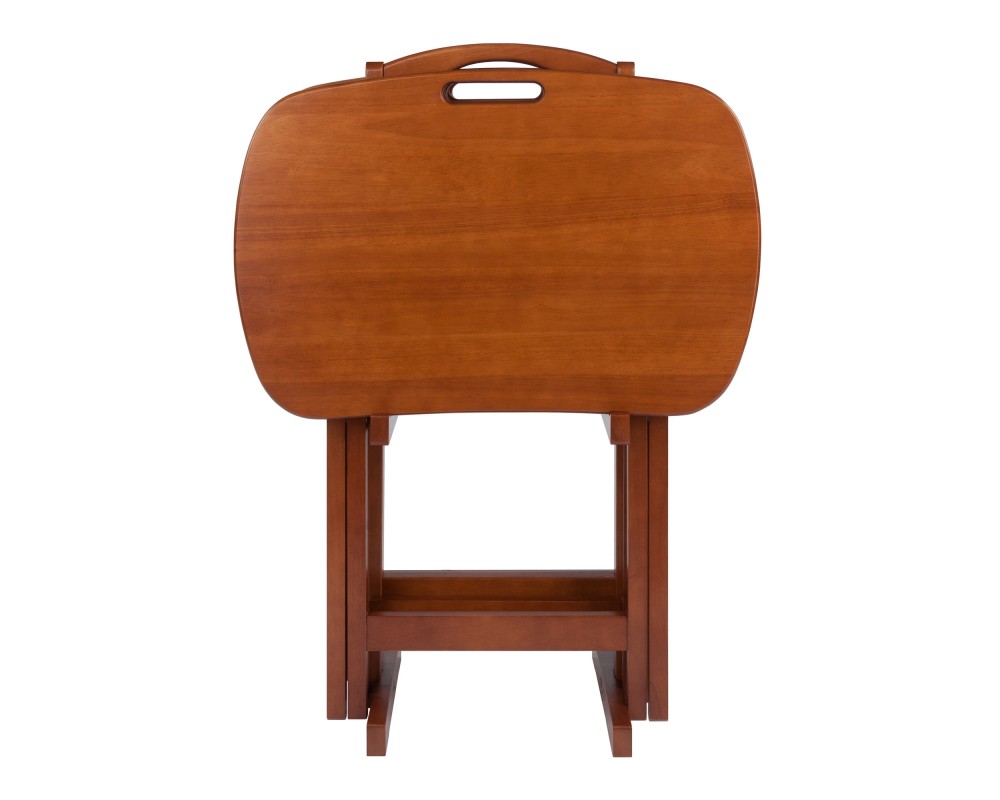 Lucca 5-Pc Snack Table Set, Teak