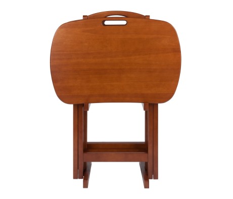 Lucca 5-Pc Snack Table Set, Teak