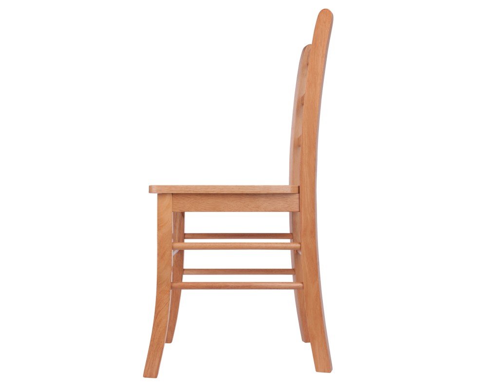 Benjamin 2-Pc Ladder-Back Chair Set, Light Oak
