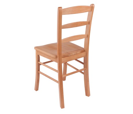 Benjamin 2-Pc Ladder-Back Chair Set, Light Oak