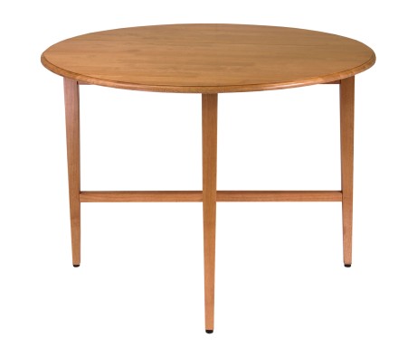 Hannah Foldable Round Dining Table, 42 inch, Light Oak