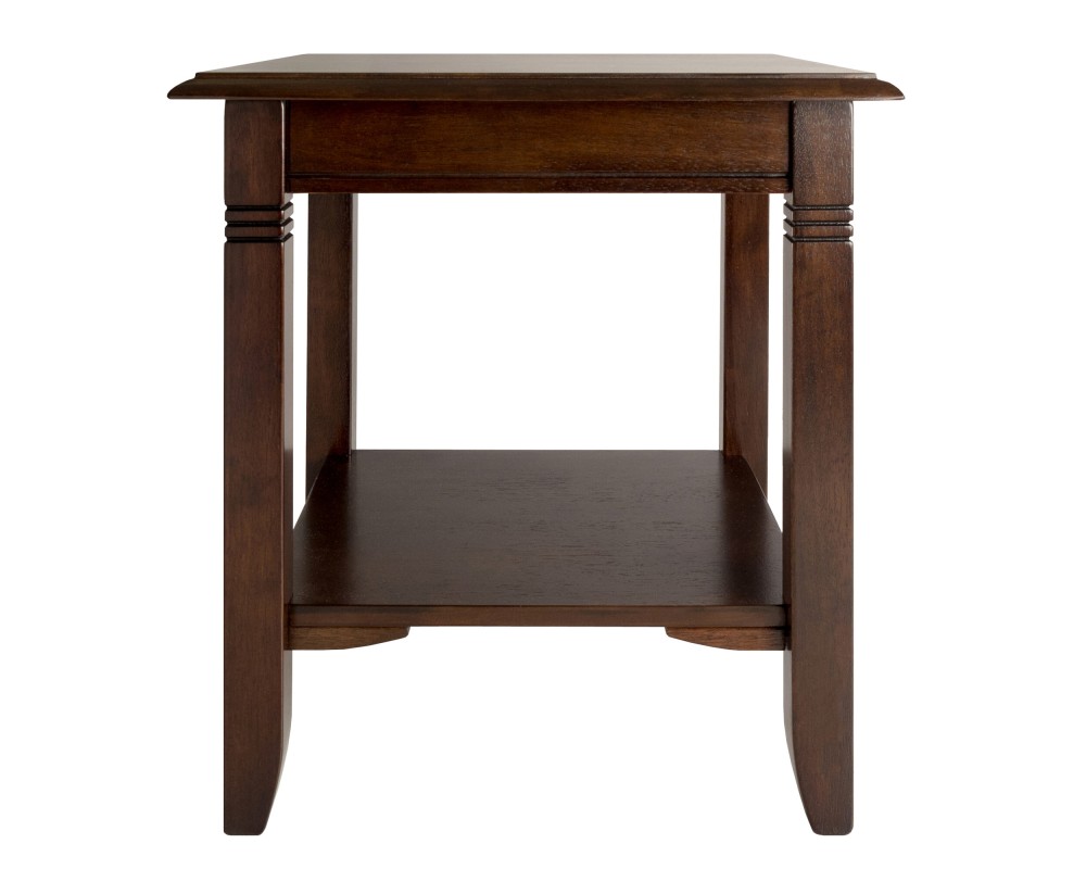Nolan End Table, 20' Wide, 22' Tall, for Living Room, Bedroom, Cappuccino