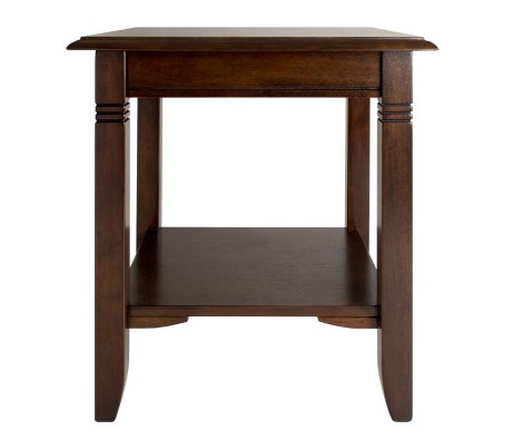 Nolan End Table, 20' Wide, 22' Tall, for Living Room, Bedroom, Cappuccino