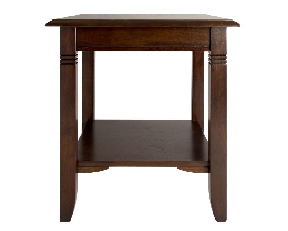 Nolan End Table, 20' Wide, 22' Tall, for Living Room, Bedroom, Cappuccino