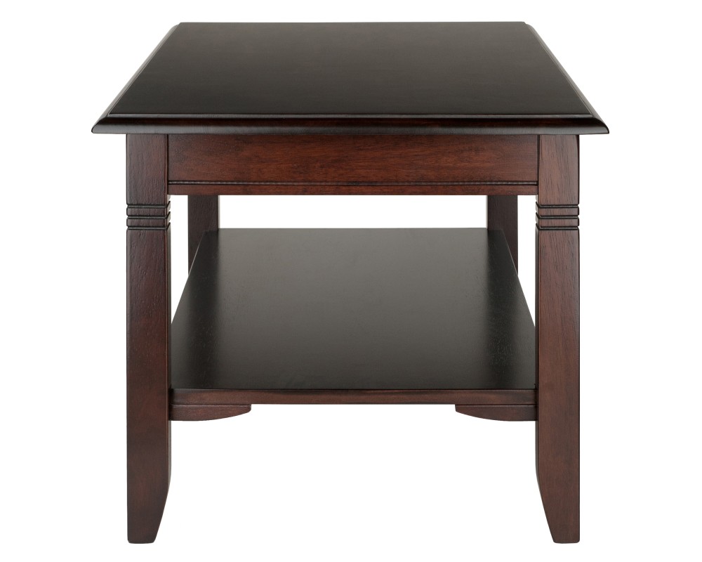 Nolan Coffee Table, 37' Wide, 18' Tall, Cappuccino