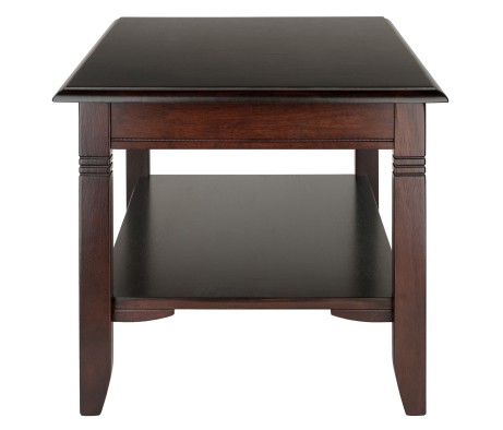 Nolan Coffee Table, 37' Wide, 18' Tall, Cappuccino