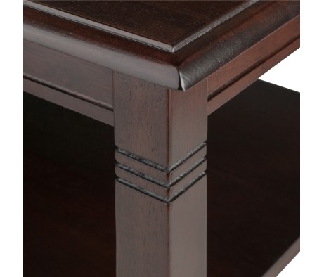 Nolan Coffee Table, 37' Wide, 18' Tall, Cappuccino