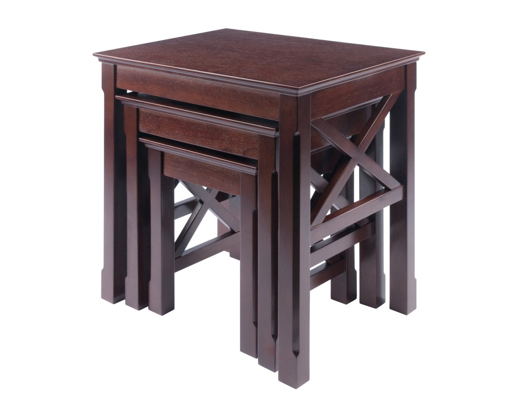Xola 3-Pc Nesting Table Set, Cappuccino