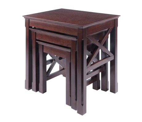 Xola 3-Pc Nesting Table Set, Cappuccino