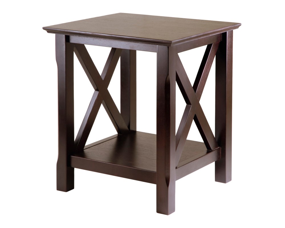 Xola End Table, 22' High, 20' Wide, Cappuccino