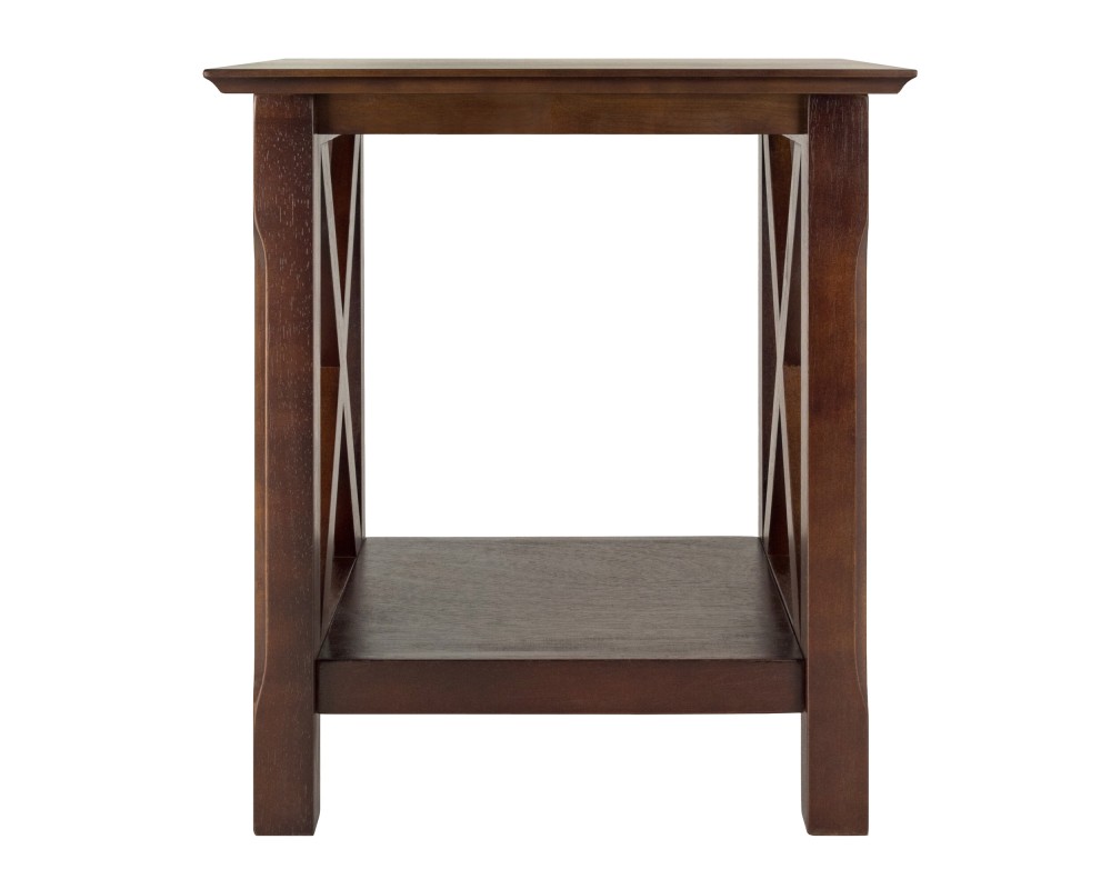 Xola End Table, 22' High, 20' Wide, Cappuccino