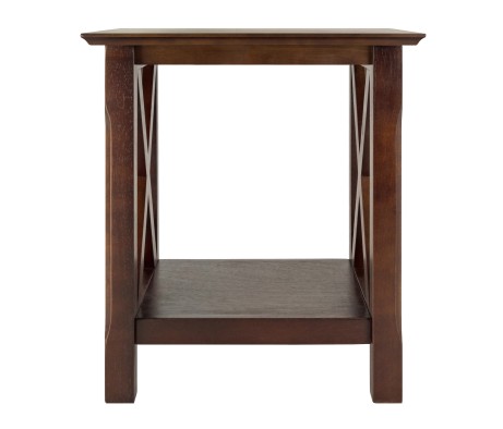 Xola End Table, 22' High, 20' Wide, Cappuccino