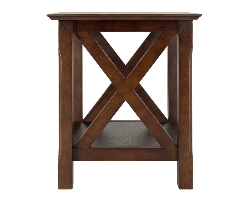 Xola End Table, 22' High, 20' Wide, Cappuccino