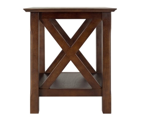 Xola End Table, 22' High, 20' Wide, Cappuccino
