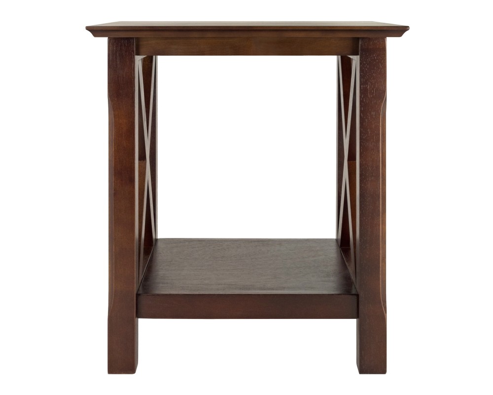 Xola End Table, 22' High, 20' Wide, Cappuccino