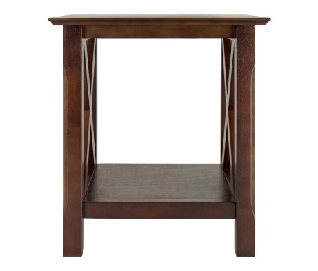Xola End Table, 22' High, 20' Wide, Cappuccino