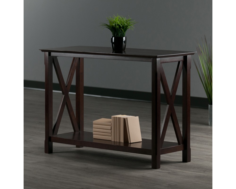 Xola Console Table, 30' High, 45' Wide, Cappuccino